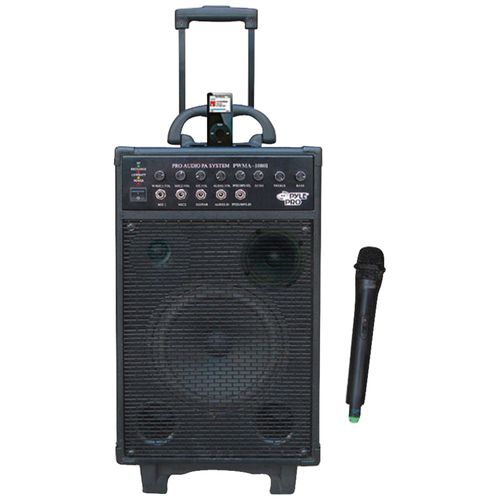 PYLE PRO PWMA1080I VHF WIRELESS PORTABLE PA SYSTEM/ECHO WITH IPODpyle 