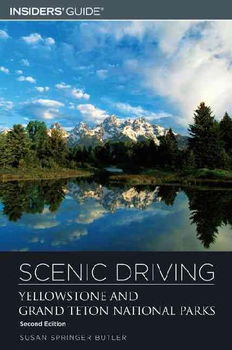 Insiders' Guide Scenic Driving Yellowstone And Grand Teton National Parksinsiders 