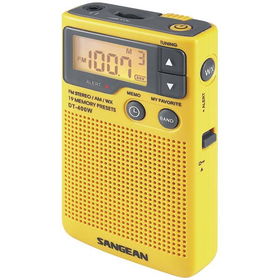 SANGEAN DT-400W Digital AM/FM Pocket Radio with Weather Alertsangean 