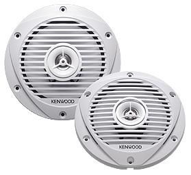 KENWOOD KFC-1652MRW 6.5"" WHITE - 2 WAY MARINE SPEAKER PAIRkenwood 