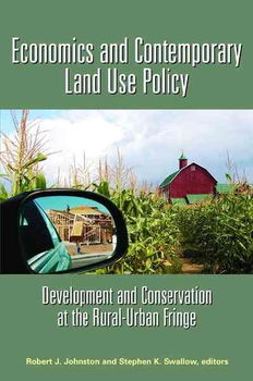 Economics And Contemporary Land Use Policyeconomics 