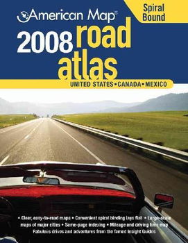 American Map 2008 United States Road Atlasamerican 