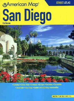 American Map San Diego County, California Street Atlasamerican 