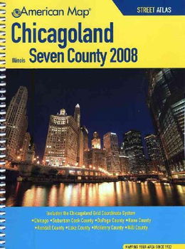 American Map 2008 Chicagoland Seven County Atlasamerican 