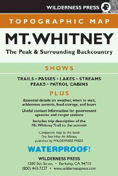 Mount Whitney 15-minute Topographic Mapmount 
