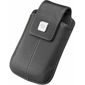 Black BlackBerry Leather Case With Swivel Belt Clip For CurveTM 8900