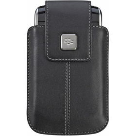 Black Leather Case With Swivel Belt Clip For StormTM 9500/9530black 