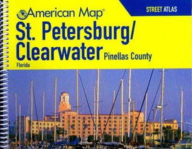 American Map St. Petersburg / Clearwater Florida Street Atlasamerican 