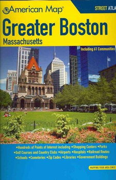 American Map Greater Boston, Massachusettsamerican 