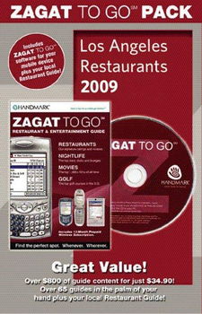 Zagat 2009 To Go Pack Los Angeles So. California Restaurantszagat 