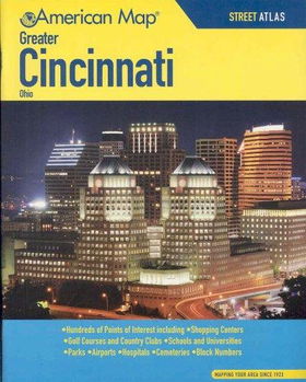 American Map Greater Cincinnati, Ohio Street Atlasamerican 