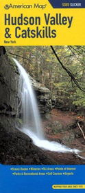 American Map Hudson Valley & Catskills, New Yorkamerican 
