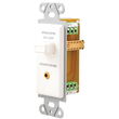 PRO-WIRE IW-1SP1HJG Speaker On/Off Switch with Headphone Jack (White)