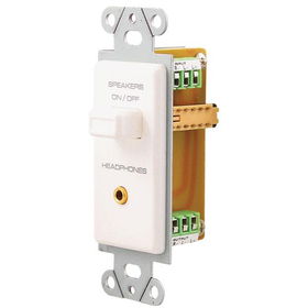 PRO-WIRE IW-1SP1HJG-I SPEAKER ON/OFF SWITCH WITH HEADPHONE JACK (IVORY)pro 