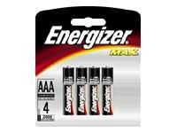 BATTERY, 4 - PACK ENERGIZER MAX AAA
