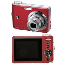 7MP Camera Red w/SD and case