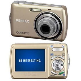 10MP Optio E70 Camera Goldoptio 