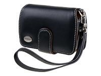 BAG, SLIM LEATHER CASE, BLACK, FOR