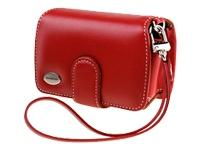 BAG, SLIM LEATHER CASE, RED, FOR FEbag 