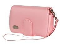 BAG, COMPACT LEATHER CASE, PINK
