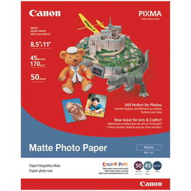 CANON 7981A004AB Matte Photo Paper (8.5""L x 11""W; 50 pk)canon 