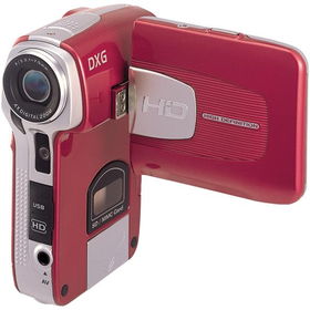 8.0 MEGAPIXEL 720P HIGH-DEFINITION POCKET DIGITAL VIDEO CAMERA (RED)