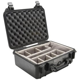PELICAN 1450-004-110 CASE WITH PADDED DIVIDER (MODEL 1450; DIM: 14.62"L X 10.18"W X 6"H)pelican 
