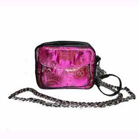 Pink Brocade Camera Bag