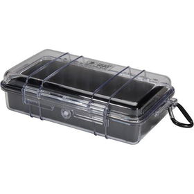 Black Micro Case with Clear Lid and Carabineer