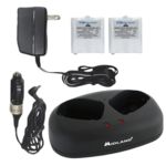 MIDLAND AVP6 DESKTOP CHARGER W/ 2 RECHARGEABLE BATTERIES