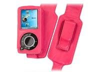 MP3 CASE, TRIO 3IN1 FUSCHIA LEATHER