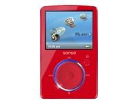MP3 PLAYER, 4GB, SANSA FUZE, RED,