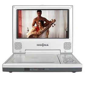 7'' Insignia NS-7PDVDA Widescreen Portable DVD Player (Silver)
