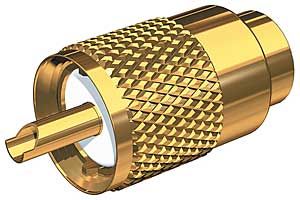 SHAKESPEARE PL259 GOLD PLATED - CONNECTOR F/RG58shakespeare 
