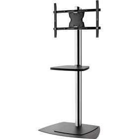 Flat Panel Floor Stand With Universal Adapter And Shelfflat 