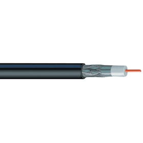VEXTRA V621BB RG6 Solid Copper Coaxial Cable, 1,000 ft (Black)bare 