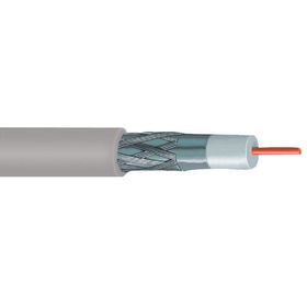 VEXTRA V621GB RG6 Solid Copper Coaxial Cable, 1,000 ft (Gray)gray 
