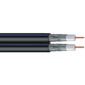 VEXTRA V266 BLACK Dish-Approved Dual RG6 Cable, 500 ft (Black)vextra 