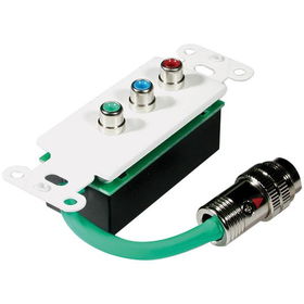CABLESTOGO-RAPIDRUN 40741 COMPONENT VIDEO WALL PLATEcablestogo 