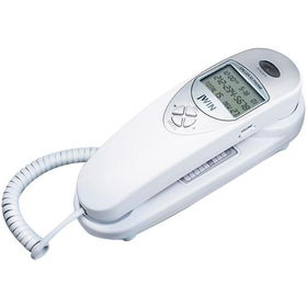 2-PC PHONE W/CID - WHITEphone 