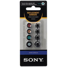 SONY EPEX10A/BLK Hybrid Replacement Earbud Cushions (Black)