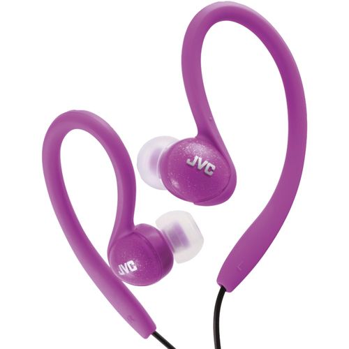 JVC HA-EBX85-V Ladies' Sport Ear-Clip Headphones (Violet)violet 