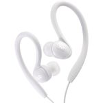 JVC HA-EBX85-W Ladies' Sport Ear-Clip Headphones (White)