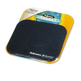 Mouse Pad w/Microban, Nonskid Base, 9 x 8, Navyfellowes 