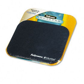 Mouse Pad w/Microban, Nonskid Base, 9 x 8, Navy