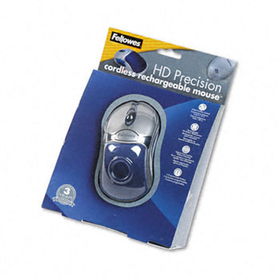 Optical HD Precision Cordless Gel Mouse, Five-Button/Scroll, Blue/Sliver