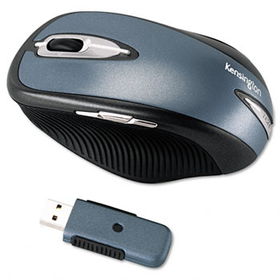Kensington 72242 - Laser PilotMouse Wireless Mouse, Three-Button, Blue/Black