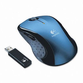 Logitech 910000323 - Laser LX8 Cordless Mouse, Five-Button, Programmable, Black/Silver