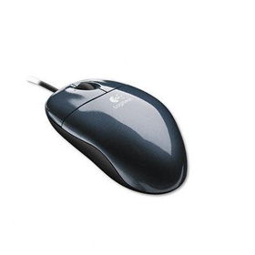 Logitech 9316430403 - Optical Mouse, Three-Button, Programmable, Black