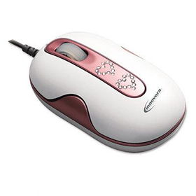Innovera 61999 - 3 Button Pink Crystal Laser Mouse